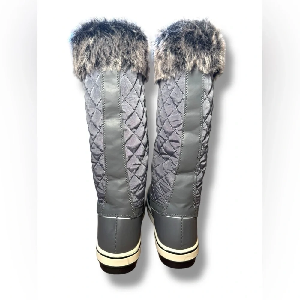 ALEADER Womens Cold Weather Winter Boots, Waterproof, Dark Gray Women’s Size 8.5